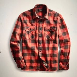 RRL Matlock Checked Cotton Workshirt